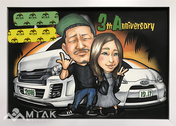 レギュラー似顔絵　Mサイズ